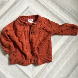 Brick color cardigan